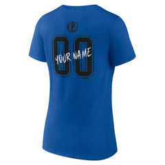Blue Dallas Mavericks Women's Hustle Custom V-Neck T-Shirt sale | NBA