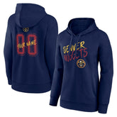 Navy Denver Nuggets Women's Hustle Custom Pullover Hoodie sale | NBA
