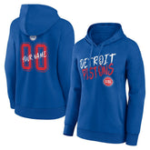 Blue Detroit Pistons Women's Hustle Custom Pullover Hoodie sale | NBA