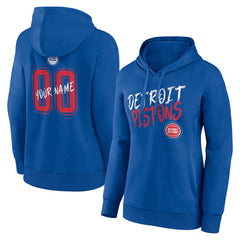 Blue Detroit Pistons Women's Hustle Custom Pullover Hoodie sale | NBA