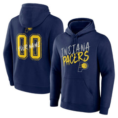 Navy Indiana Pacers Hustle Custom Pullover Hoodie | NBA