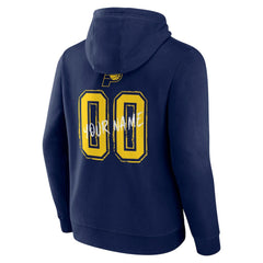 Navy Indiana Pacers Hustle Custom Pullover Hoodie | NBA