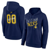 Navy Indiana Pacers Women's Hustle Custom Pullover Hoodie | NBA