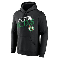 Black Boston Celtics Hustle Custom Pullover Hoodie | NBA