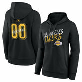 Black Los Angeles Lakers Women's Hustle Custom Pullover Hoodie | NBA