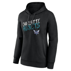 Black Charlotte Hornets Women's Hustle Custom Pullover Hoodie | NBA