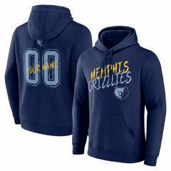 Navy Memphis Grizzlies Hustle Custom Pullover Hoodie | NBA