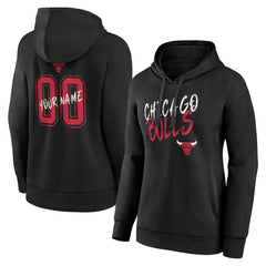 Black Chicago Bulls Women's Hustle Custom Pullover Hoodie sale | NBA