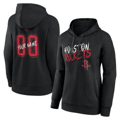 Black Houston Rockets Women's Hustle Custom Pullover Hoodie sale | NBA