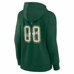 Hunter Green Milwaukee Bucks Women's Hustle Custom Pullover Hoodie | NBA