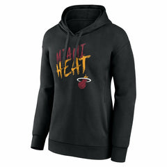 Black Miami Heat Women's Hustle Custom Pullover Hoodie | NBA