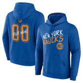 Blue New York Knicks Hustle Custom Pullover Hoodie | NBA