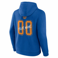 Blue New York Knicks Hustle Custom Pullover Hoodie | NBA