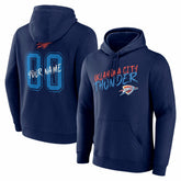 Navy Oklahoma City Thunder Hustle Custom Pullover Hoodie | NBA