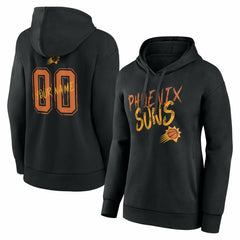 Black Phoenix Suns Women's Hustle Custom Pullover Hoodie | NBA