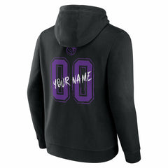 Black Sacramento Kings Hustle Custom Pullover Hoodie | NBA