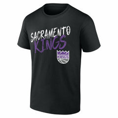 Black Sacramento Kings Hustle Custom T-Shirt | NBA