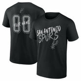 Black San Antonio Spurs Hustle Custom T-Shirt | NBA