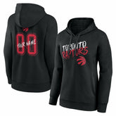 Black Toronto Raptors Women's Hustle Custom Pullover Hoodie | NBA