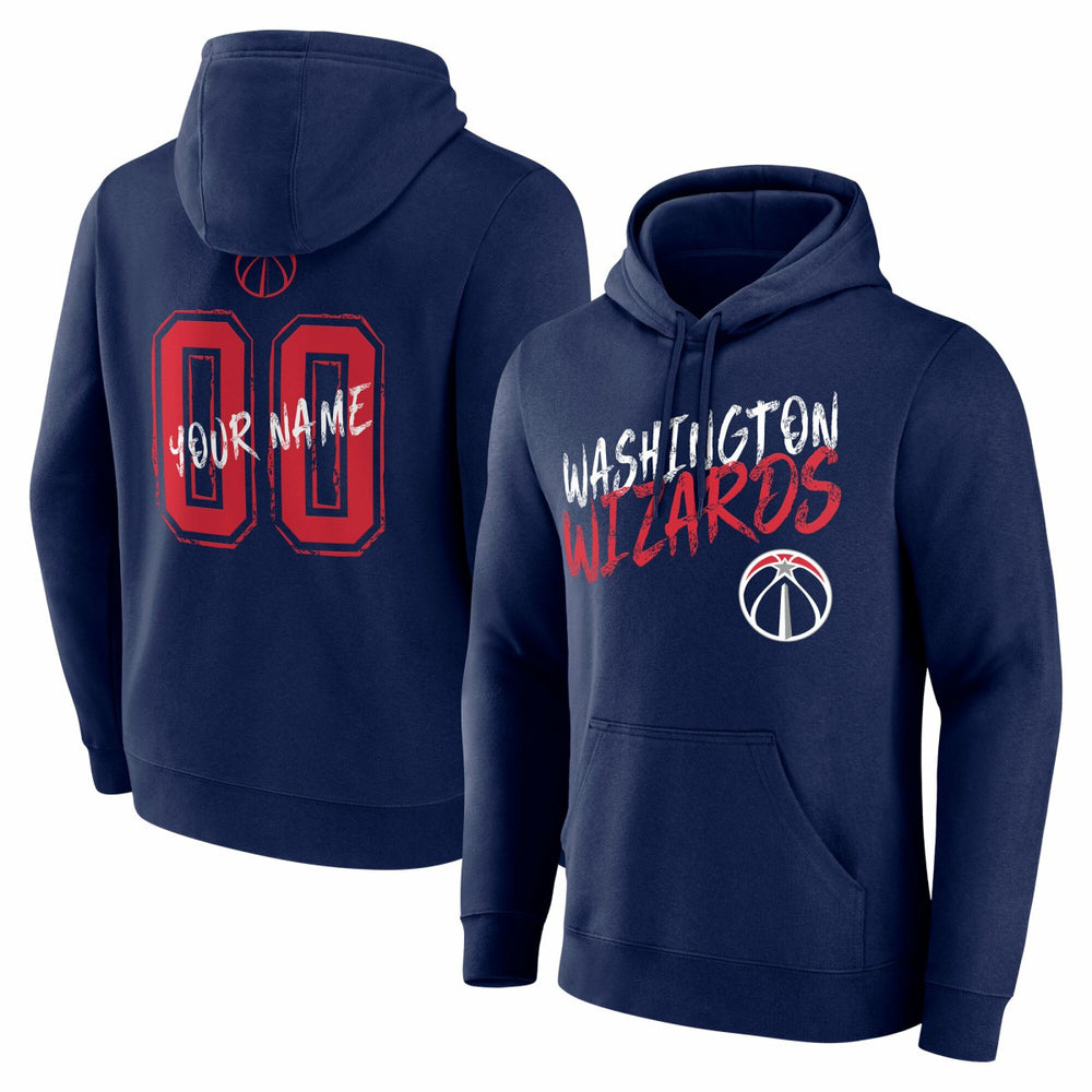 Navy Washington Wizards Hustle Custom Pullover Hoodie | NBA