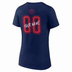 Navy Washington Wizards Women's Hustle Custom V-Neck T-Shirt | NBA