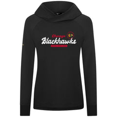 Chicago Blackhawks Levelwear Women's Slender Monument Raglan Pullover Hoodie - NHL Hoodies