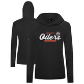 Edmonton Oilers Levelwear Women's Slender Monument Raglan Pullover Hoodie - NHL Hoodies