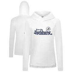 Tampa Bay Lightning Levelwear Women's Slender Monument Raglan Pullover Hoodie - NHL Hoodies