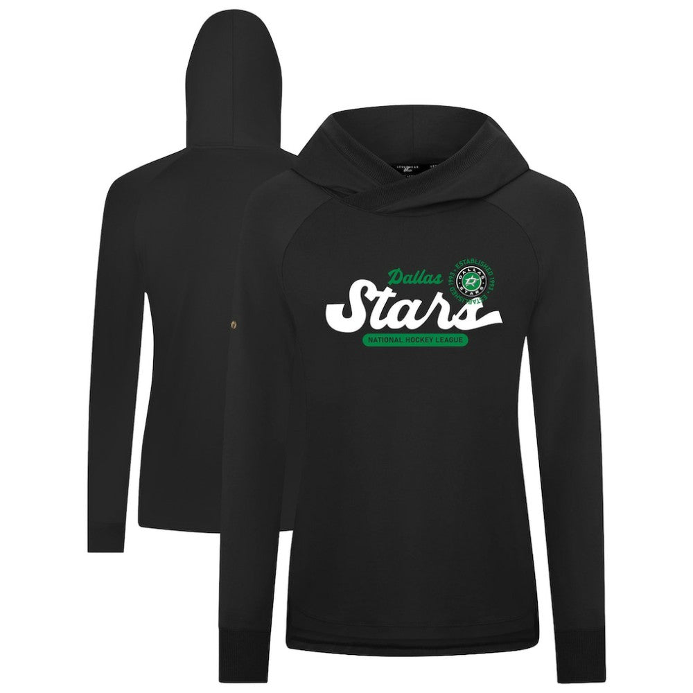 Dallas Stars Levelwear Women's Slender Monument Raglan Pullover Hoodie - NHL Hoodies