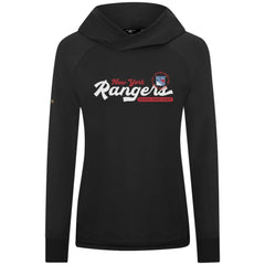 New York Rangers Levelwear Women's Slender Monument Raglan Pullover Hoodie - NHL Hoodies