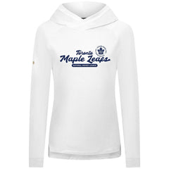 Toronto Maple Leafs Levelwear Women's Slender Monument Raglan Pullover Hoodie - NHL Hoodies