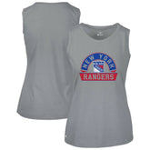 New York Rangers Levelwear Women's Macy Banner Arch Tank Top - NHL Tank Top