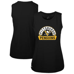 Pittsburgh Penguins Levelwear Women's Macy Banner Arch Tank Top - NHL Tank Top