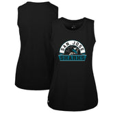San Jose Sharks Levelwear Women's Macy Banner Arch Tank Top - NHL Tank Top