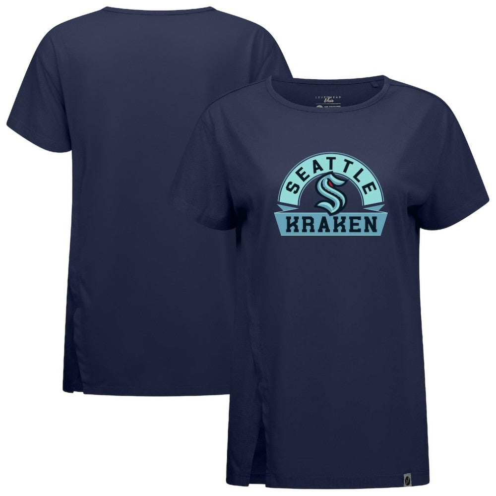 Seattle Kraken Levelwear Women's Influx Banner Arch T-Shirt - NHL T-shirts