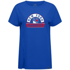 New York Rangers Levelwear Women's Influx Banner Arch T-Shirt - NHL T-shirts