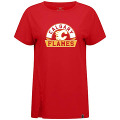Calgary Flames Levelwear Women's Influx Banner Arch T-Shirt - NHL T-shirts
