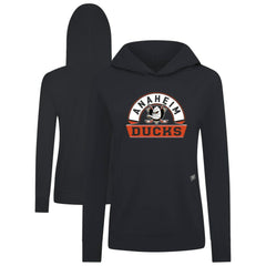 Anaheim Ducks Levelwear Women's Relay Banner Arch Pullover Hoodie - NHL Hoodies