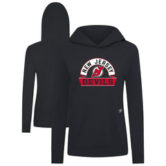 New Jersey Devils Levelwear Women's Relay Banner Arch Pullover Hoodie - NHL Jerseys