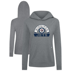 Winnipeg Jets Levelwear Women's Relay Banner Arch Pullover Hoodie - NHL Hoodies