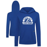 Tampa Bay Lightning Levelwear Women's Relay Banner Arch Pullover Hoodie - NHL Hoodies