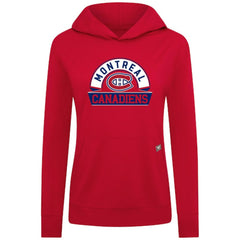 Montreal Canadiens Levelwear Women's Relay Banner Arch Pullover Hoodie - NHL Hoodies