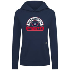 Washington Capitals Levelwear Women's Relay Banner Arch Pullover Hoodie - NHL Hoodies