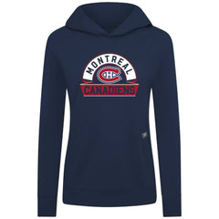 Montreal Canadiens Levelwear Women's Relay Banner Arch Pullover Hoodie - NHL Hoodies