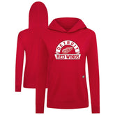 Detroit Red Wings Levelwear Women's Relay Banner Arch Pullover Hoodie - NHL Hoodies
