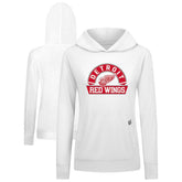 Detroit Red Wings Levelwear Women's Relay Banner Arch Pullover Hoodie - NHL Hoodies