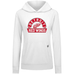 Detroit Red Wings Levelwear Women's Relay Banner Arch Pullover Hoodie - NHL Hoodies