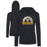 Pittsburgh Penguins Levelwear Women's Relay Banner Arch Pullover Hoodie - NHL Hoodies