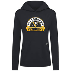 Pittsburgh Penguins Levelwear Women's Relay Banner Arch Pullover Hoodie - NHL Hoodies