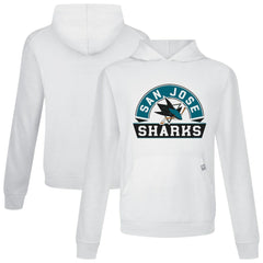 San Jose Sharks Levelwear Relay Banner Arch Pullover Hoodie - NHL Hoodies